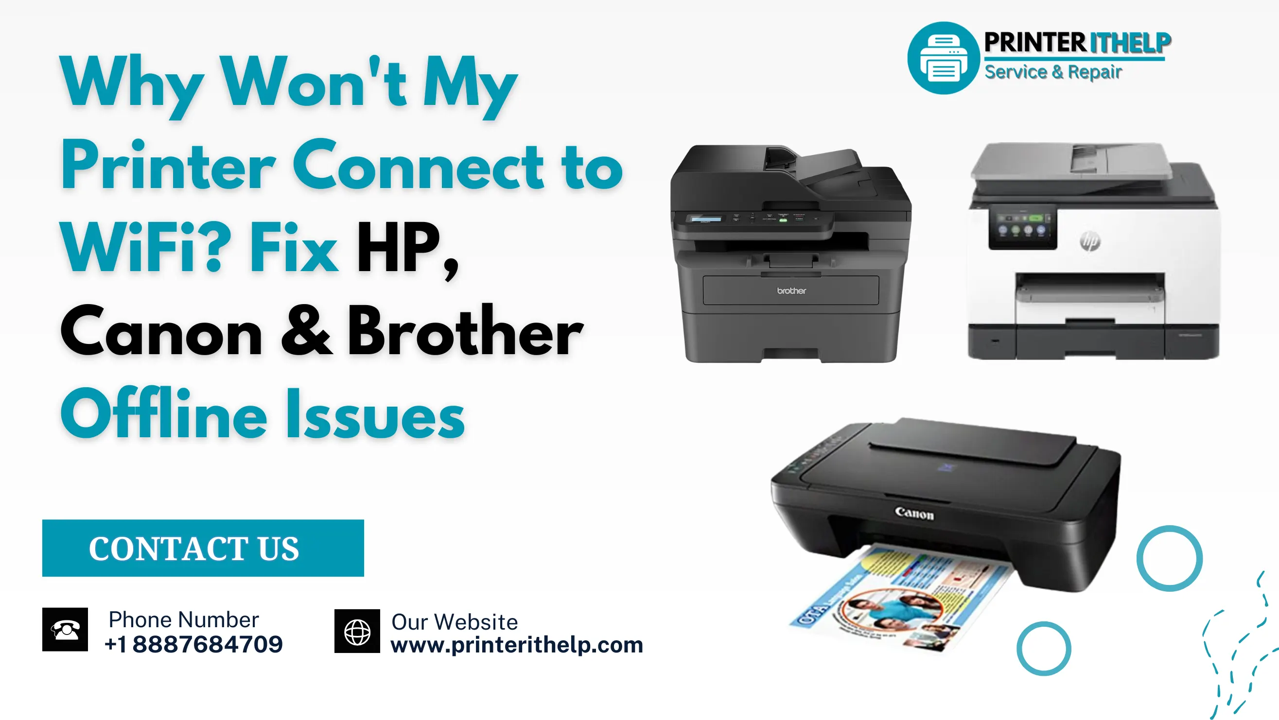 Why Won't My Printer Connect to WiFi? Fix HP, Canon & Brother Offline Issues